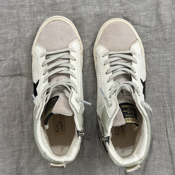 Vintage Havana Gray and White Sneakers 8 women designer shoes star gym high top - Picture 6 of 8